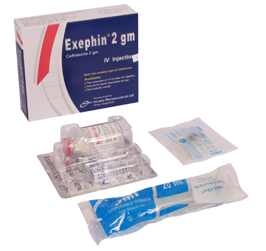 Picture of Exephin 2gm IV Injection